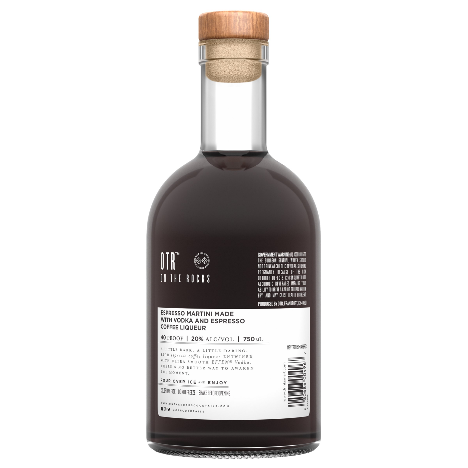 slide 7 of 8, On The Rocks EFFEN Espresso Martini Ready to Drink Cocktail 750 ml, 750 ml