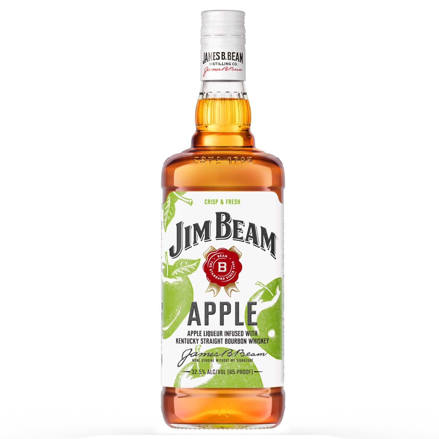 slide 3 of 4, Jim Beam Apple Liqueur with Kentucky Straight Bourbon Whiskey 1 L, 1 l