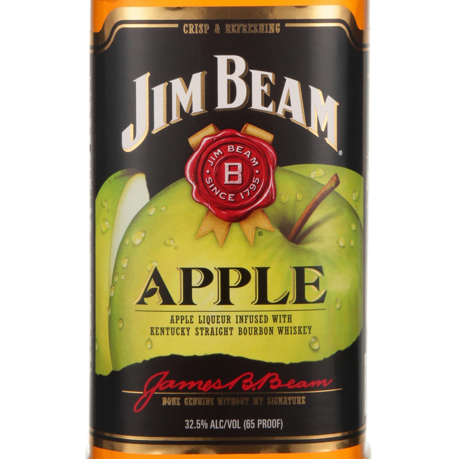 slide 2 of 4, Jim Beam Apple Liqueur with Kentucky Straight Bourbon Whiskey 1 L, 1 l