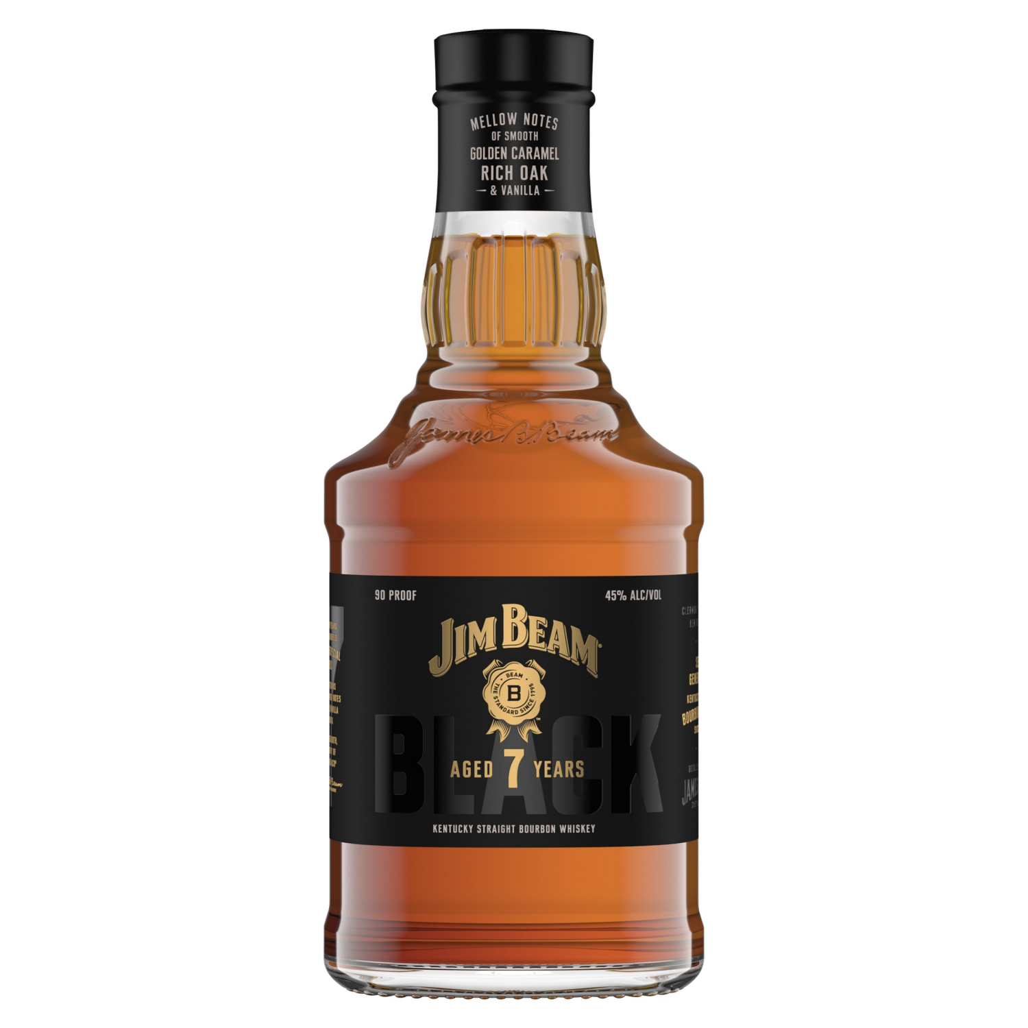 slide 2 of 3, Jim Beam Black 7 Year Old Kentucky Straight Bourbon Whiskey 375 ml, 375 ml