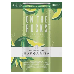On The Rocks Sparkling Lime Margarita 4 - 12 fl oz Cans