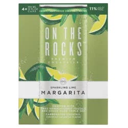 On The Rocks Sparkling Lime Margarita 4 - 12 fl oz Cans