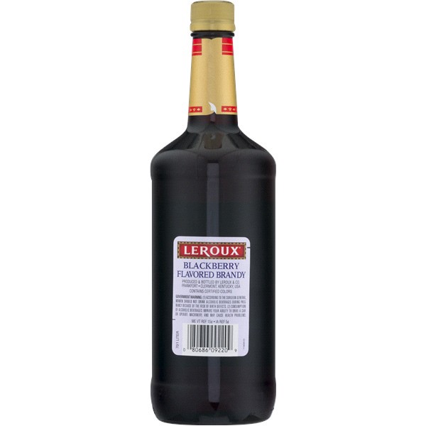 slide 12 of 13, Leroux Polish Blackberry Brandy 1 L, 1 liter