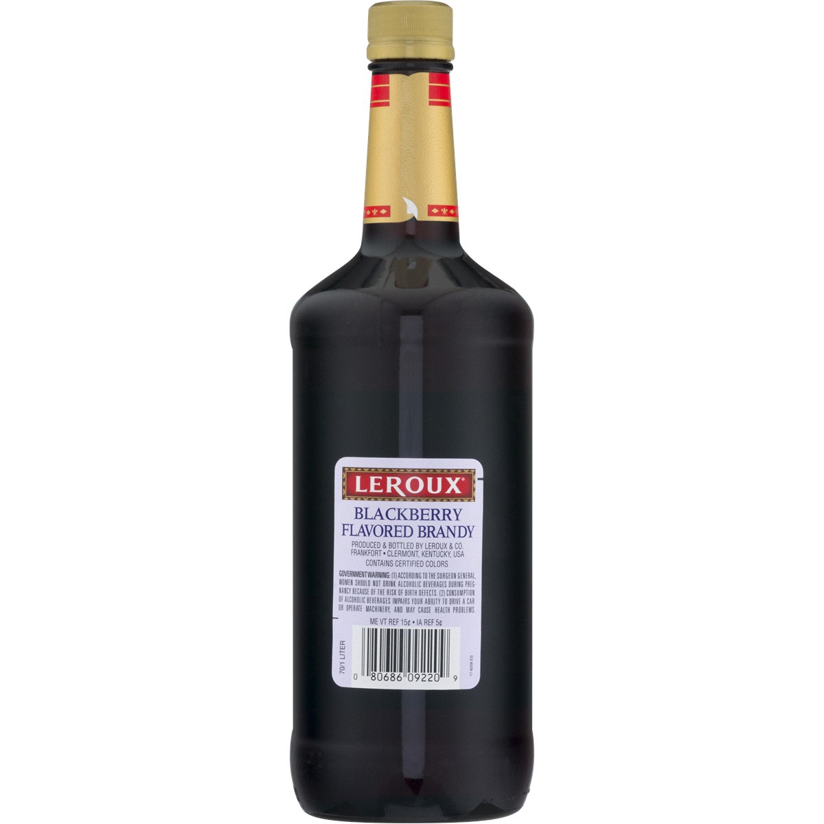 slide 4 of 13, Leroux Polish Blackberry Brandy 1 L, 1 liter