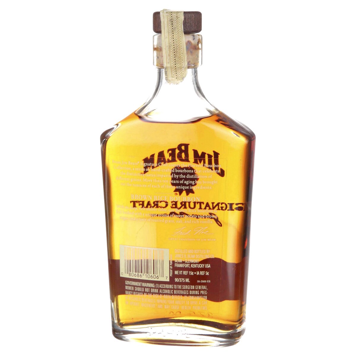 slide 2 of 2, Jim Beam Signature Craft Bourbon, Brown Rice 11 Year, 375 ml