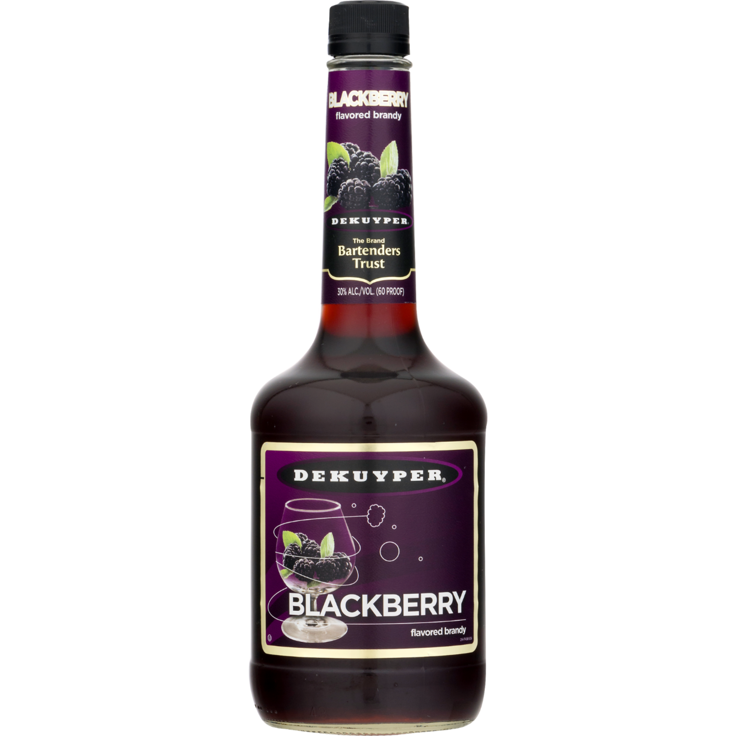 slide 1 of 2, DeKuyper Blackberry Flavored Brandy 750 ml, 750 ml