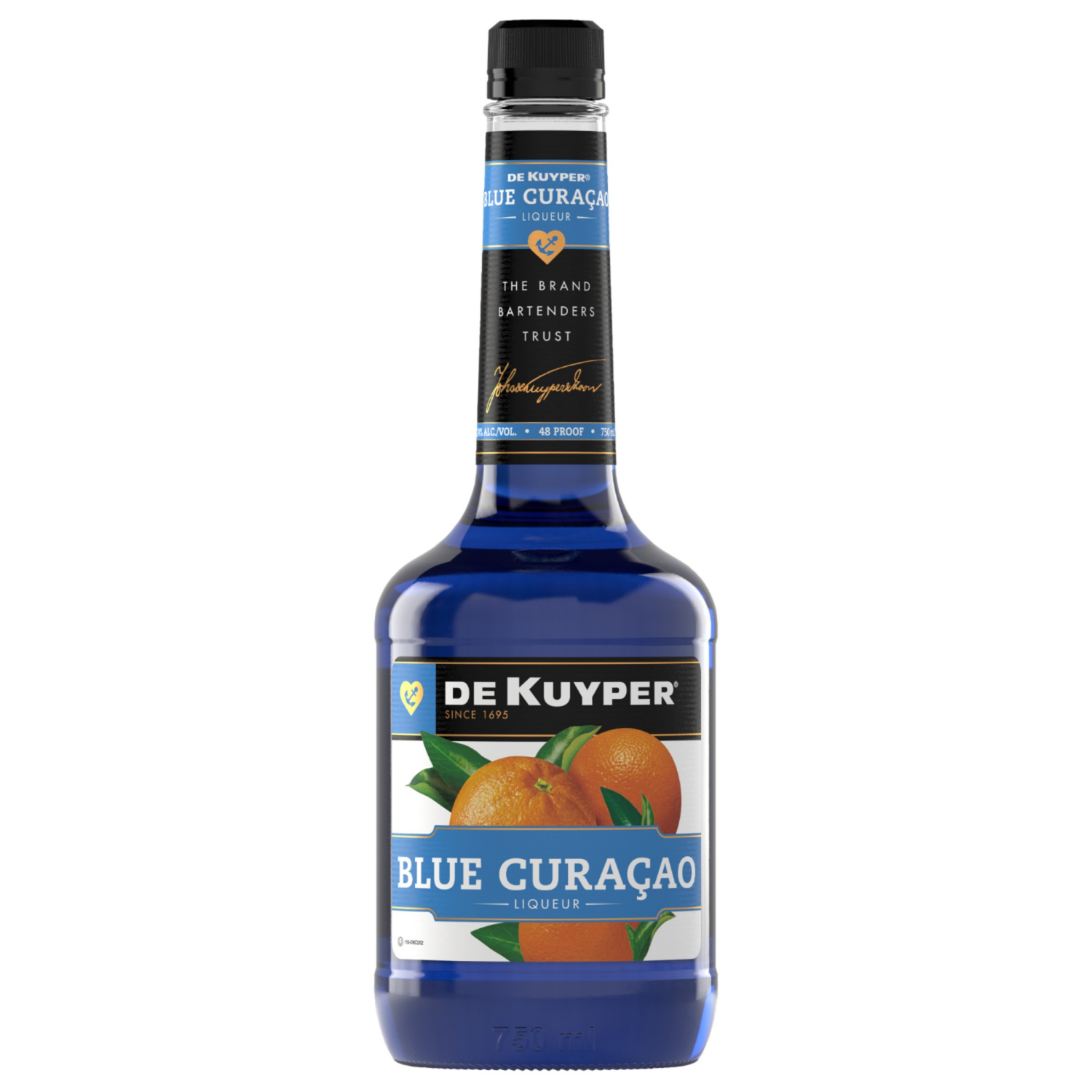 slide 1 of 2, DeKuyper Blue Curacao 750 ml, 750 ml