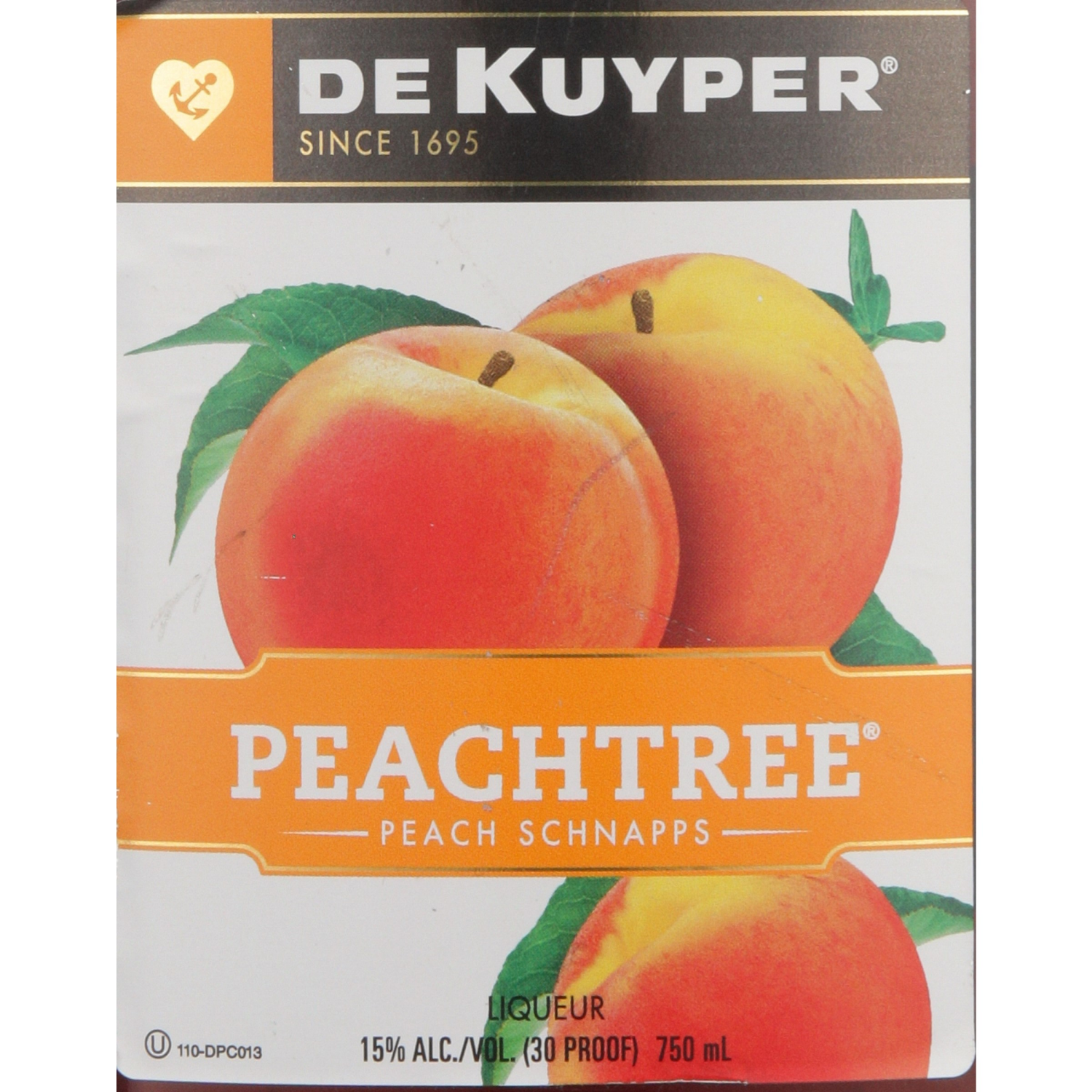 slide 2 of 2, DeKuyper Peachtree Schnapps Liqueur, 750 ml