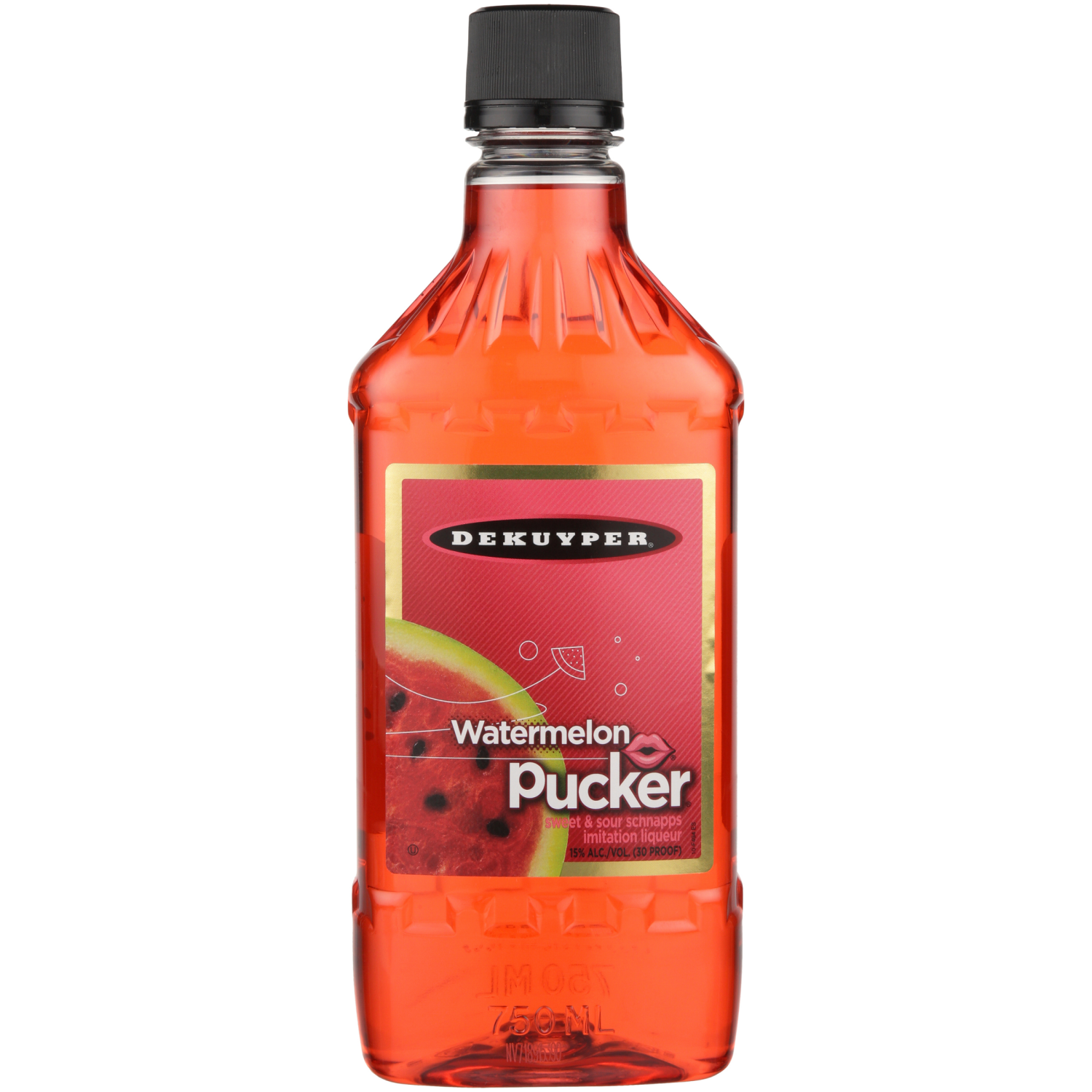slide 1 of 3, DeKuyper Pucker Watermelon Schnapps, 750 ml