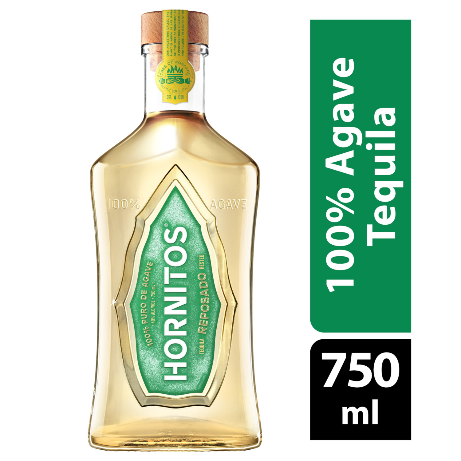 slide 1 of 8, Hornitos Reposado Tequila 750 ml, 750 ml