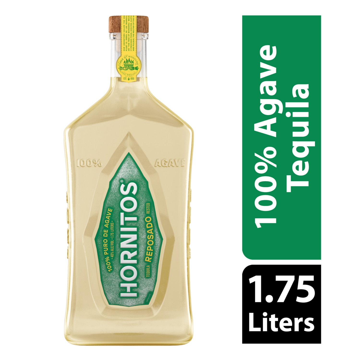 slide 1 of 8, Hornitos Reposado Tequila 1.75 lt, 1.75 liter