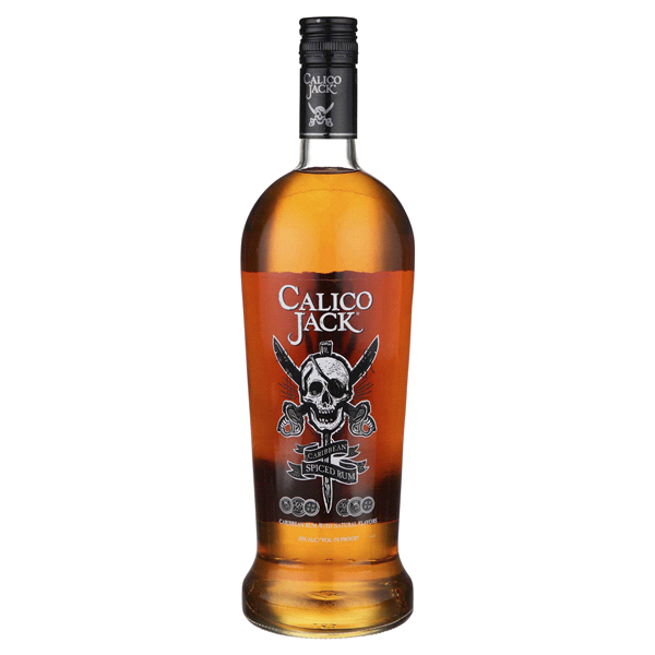 Calico Jack Caribbean Spiced Rum, 1 lt 1 liter Shipt