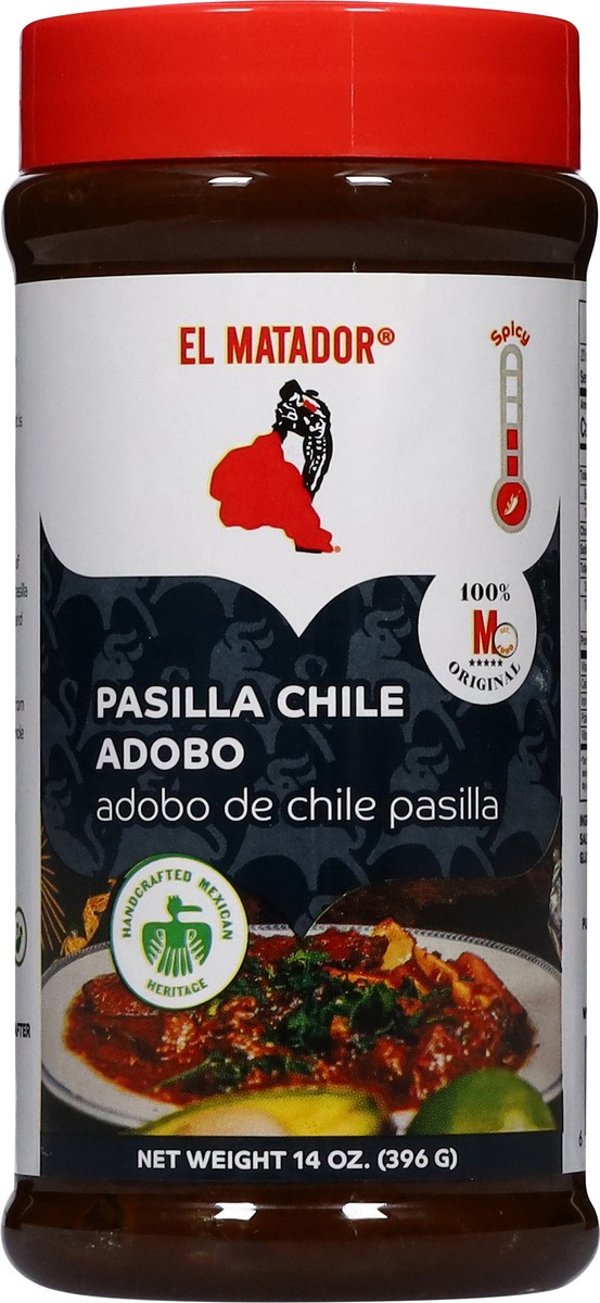 slide 9 of 13, El Matador Pasilla Chile Adobo 14 oz, 14 oz