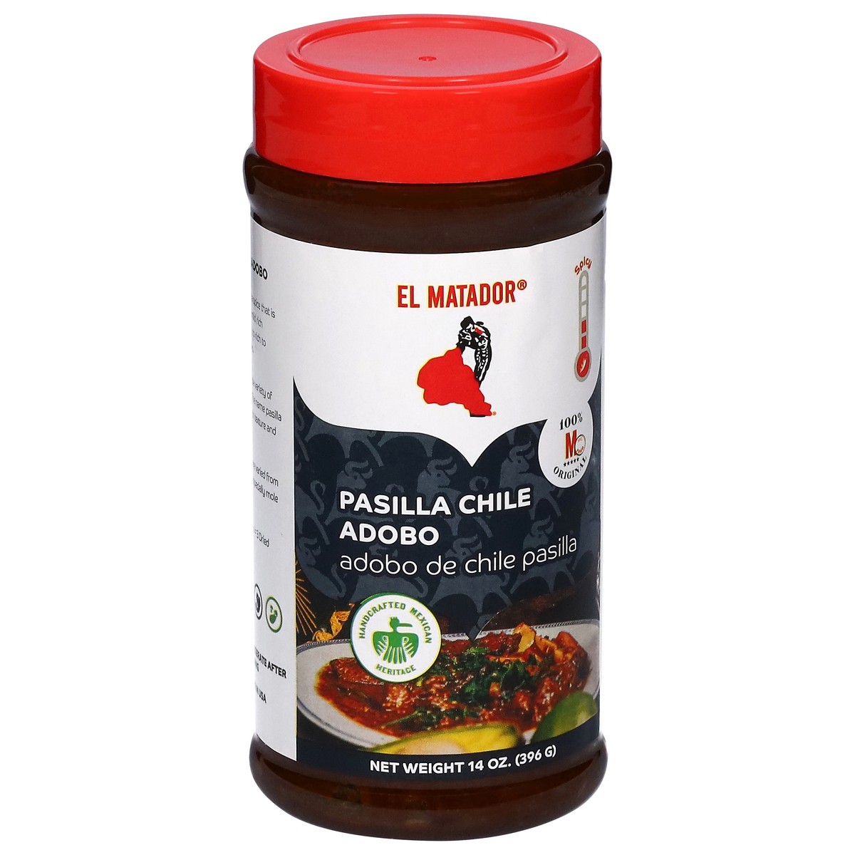 slide 12 of 13, El Matador Pasilla Chile Adobo 14 oz, 14 oz