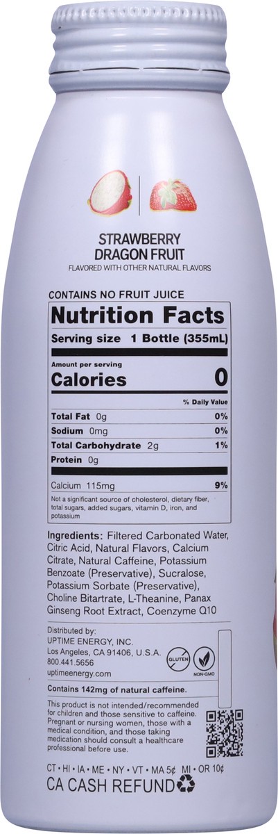 slide 4 of 13, UPTIME Energy Strawberry Dragon Fruit Sugar Free Energy Drink, 12 fl oz