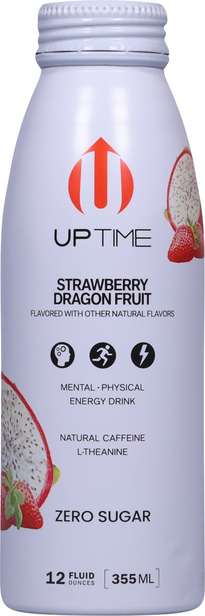 slide 2 of 13, UPTIME Energy Strawberry Dragon Fruit Sugar Free Energy Drink, 12 fl oz