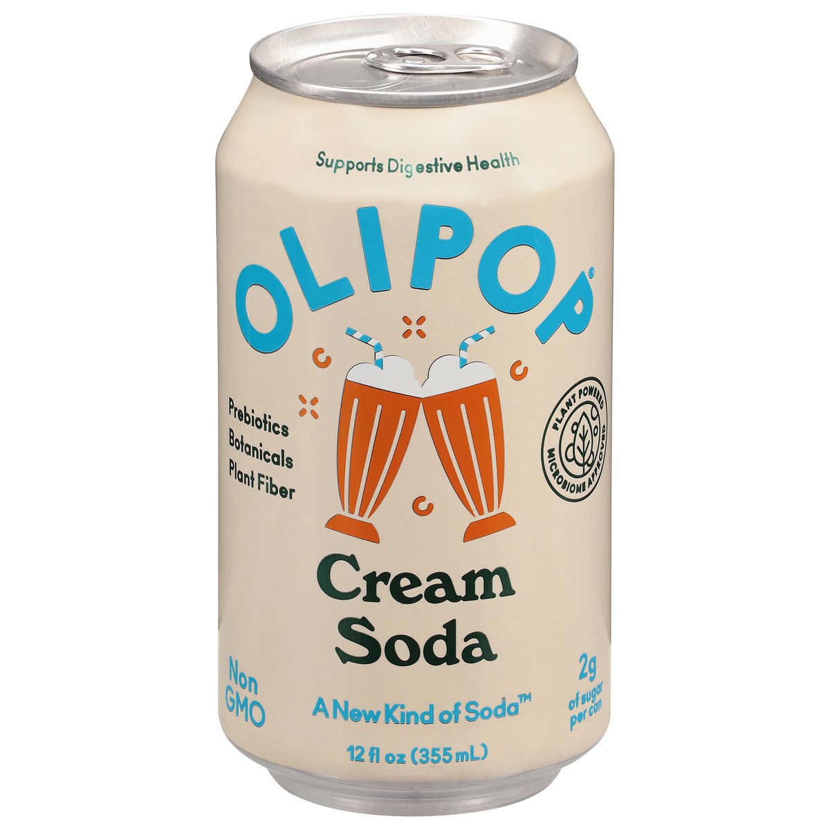 slide 1 of 14, Olipop Prebiotic Cream Soda 12 fl oz, 12 ct; 12 fl oz