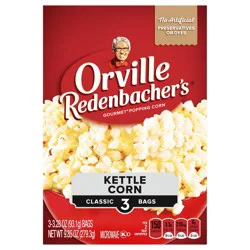 Orville Redenbacher's Kettle Corn Microwave Popcorn, Classic Bag, 3 Count