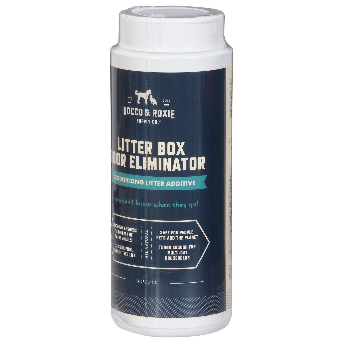slide 5 of 9, Rocco & Roxie Supply Co. Rocco Roxie Litter Box Odor Elim 12OZ, 12 oz