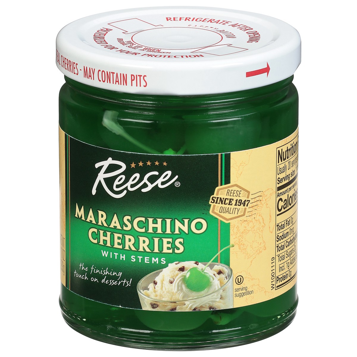 slide 10 of 12, Reese Maraschino Cherries with Stems 10 oz, per lb