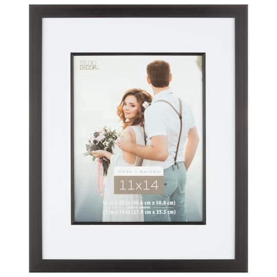 Home Black Studio Frame With Mat By Studio Decor 11 in x 14 in mat | shipt