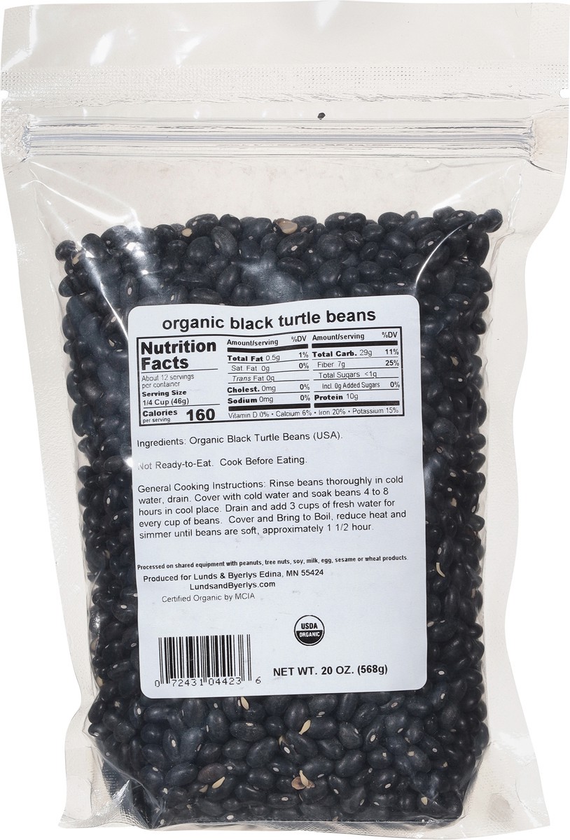 slide 4 of 11, L&B Lunds & Byerlys Organic Black Turtle Beans 20 oz, 20 oz