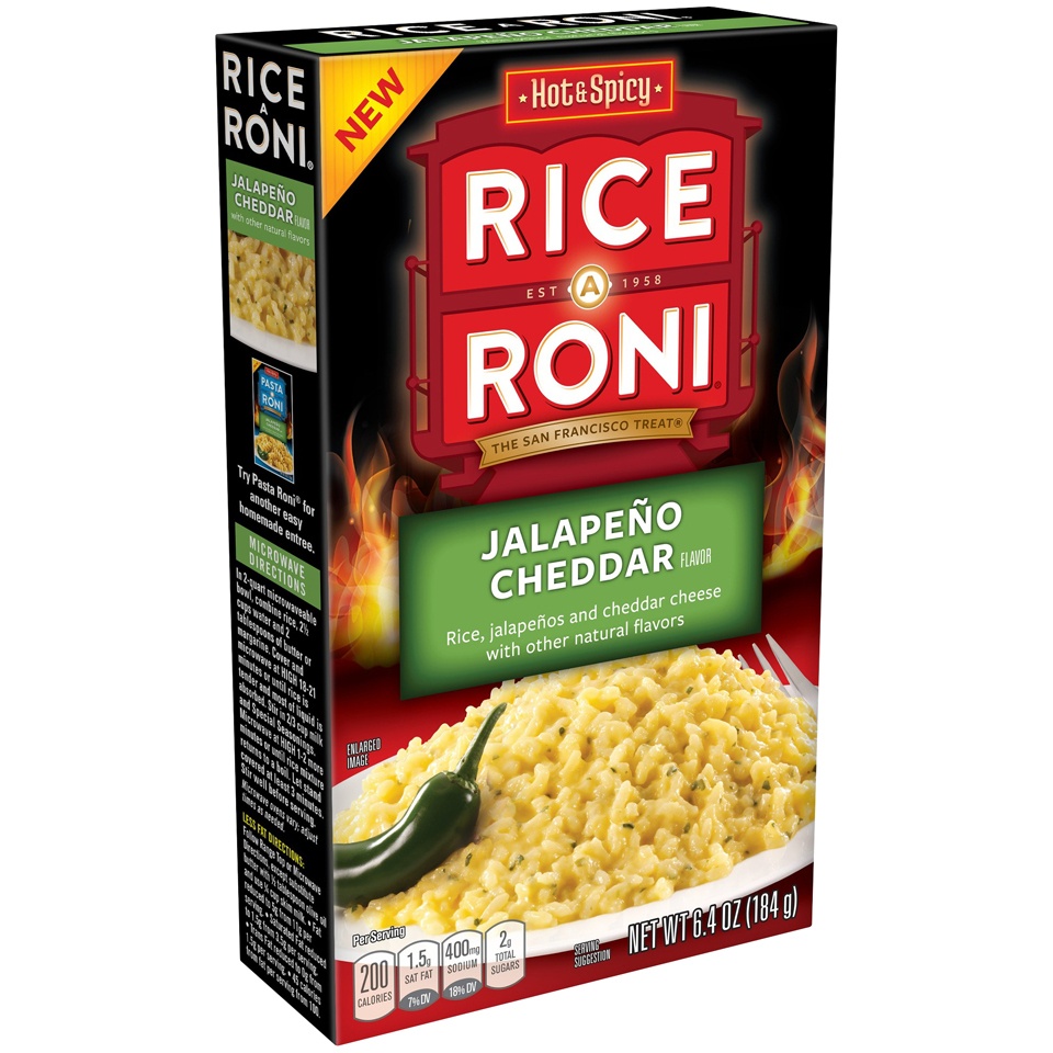 slide 2 of 5, Rice-A-Roni Jalapeno Cheddar Flavor, 6.4 oz