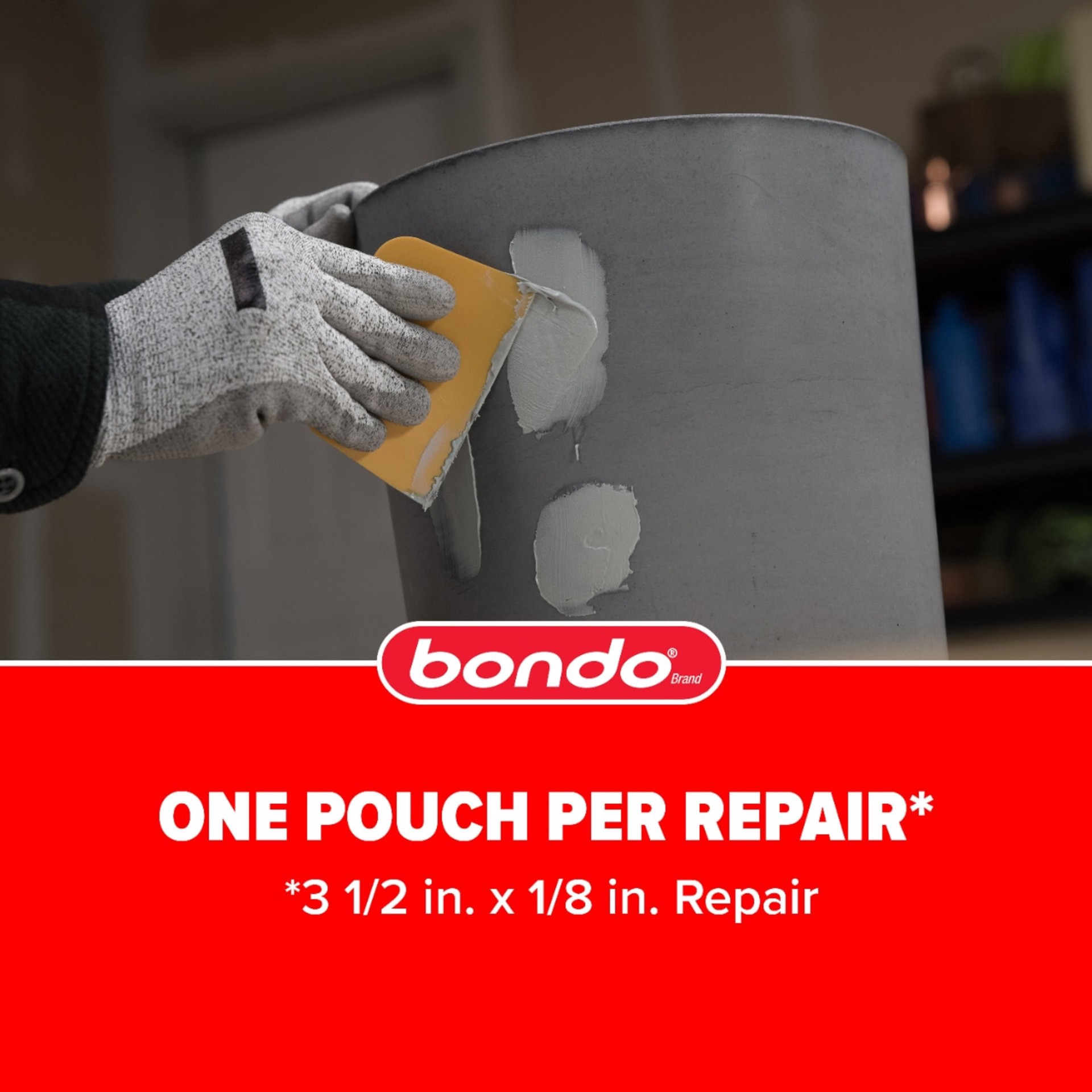 slide 4 of 7, 3m Bondo Original Filler Ready Mix Pouches, 2ct., 2 ct