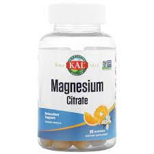 slide 1 of 1, Kal Orange Vanilla Magnesium Citrate, 60 ct