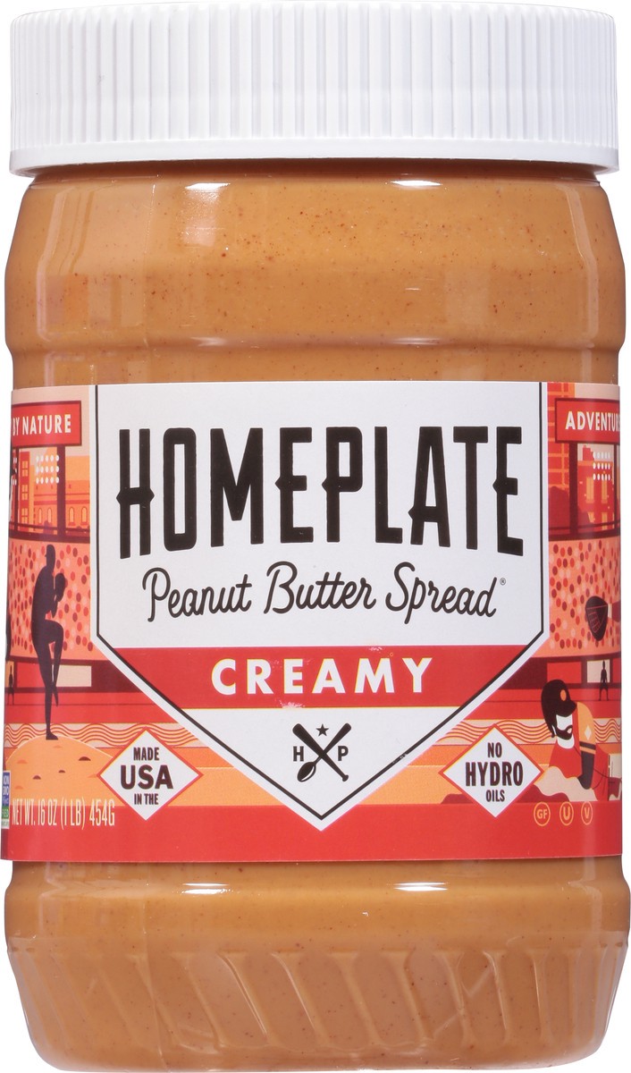 slide 9 of 11, HomePlate Peanut Butter Creamy Peanut Butter Spread 16 oz, 16 oz