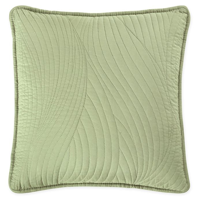 slide 1 of 1, Brielle Stream Embroidered Square Throw Pillow - Sage, 1 ct