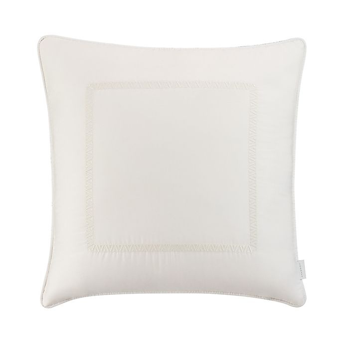 slide 1 of 1, Valeron Hotel Border Square Throw Pillow - Off White, 1 ct