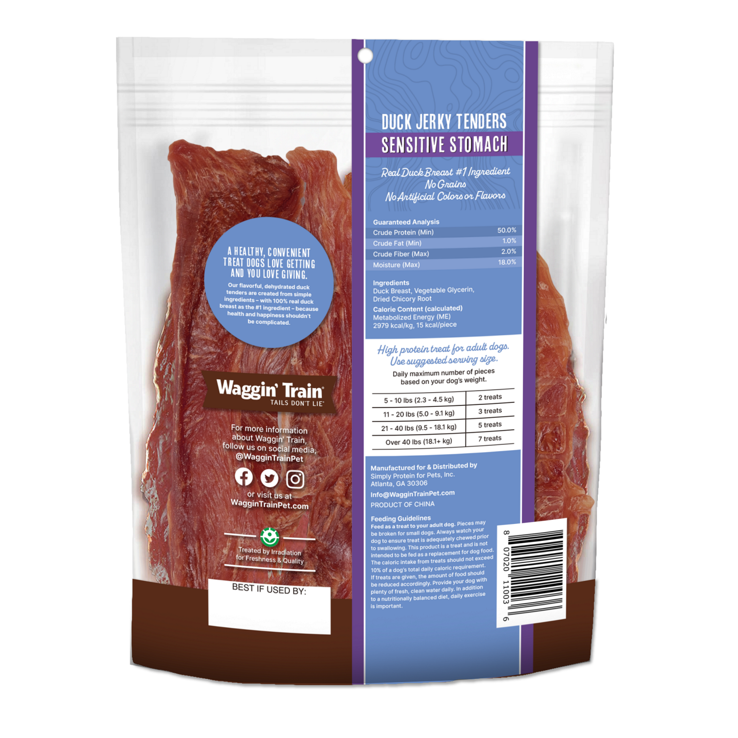 slide 2 of 2, WAGGIN TRAIN Waggin' Train Duck Jerky Tenders for Sensitive Stomachs Dog Treats 12 oz Bag, 12 oz