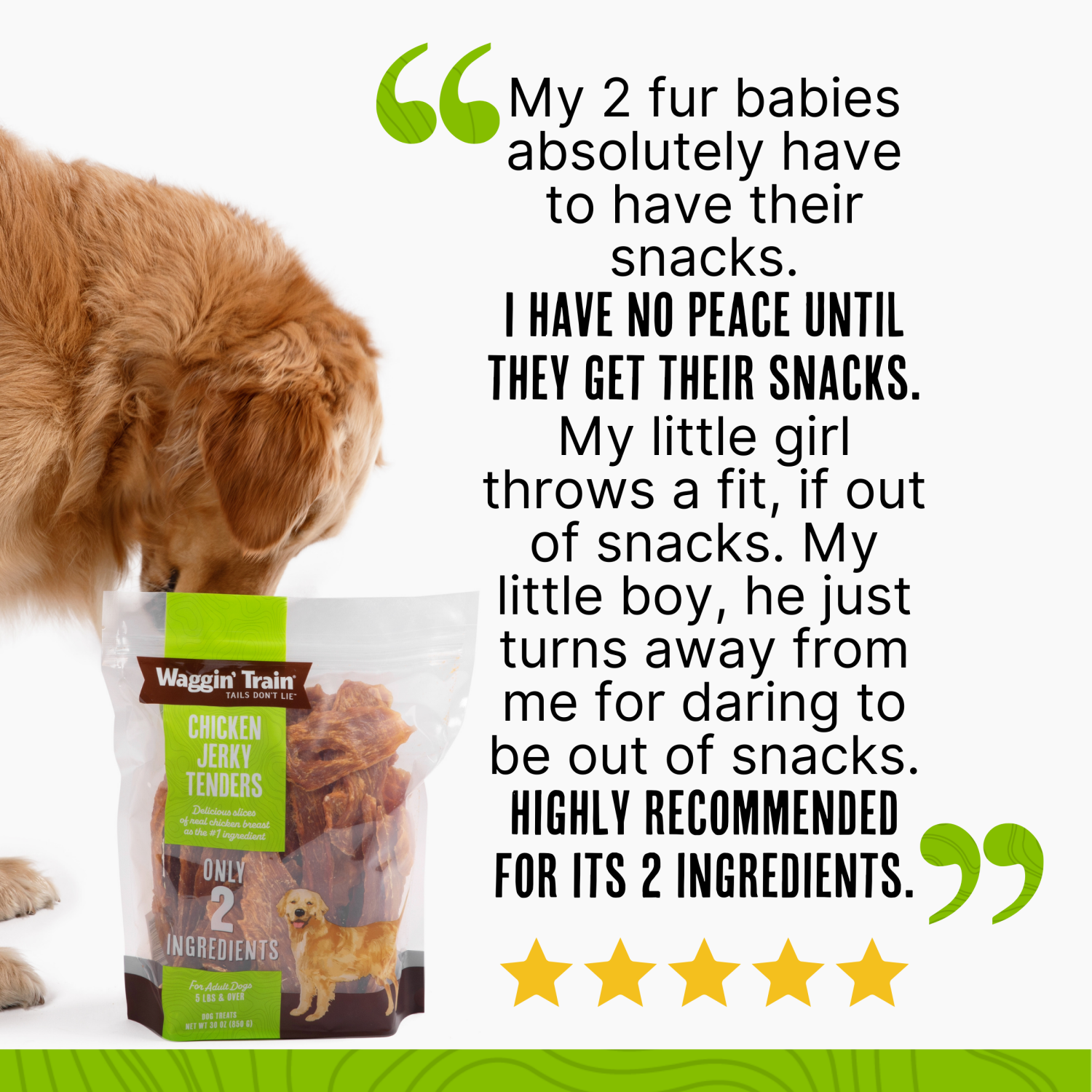 slide 6 of 7, Waggin' Train Chicken Jerky Tenders Limited Ingredient Dog Treats, 11oz Bag, 11 oz