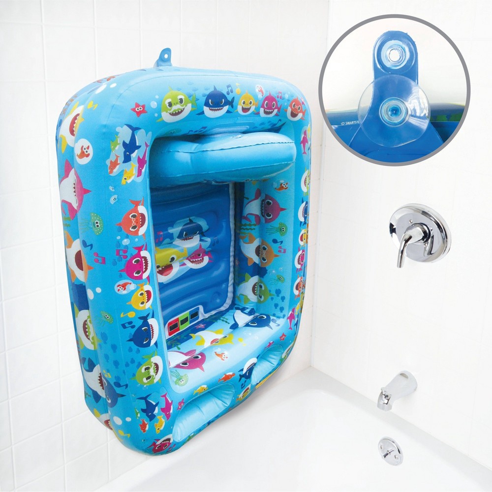 slide 3 of 7, Pinkfong Baby Shark Inflatable Safety Bathtub, 1 ct