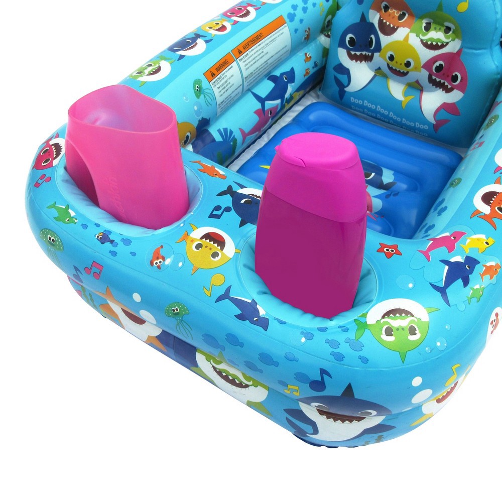 slide 6 of 7, Pinkfong Baby Shark Inflatable Safety Bathtub, 1 ct