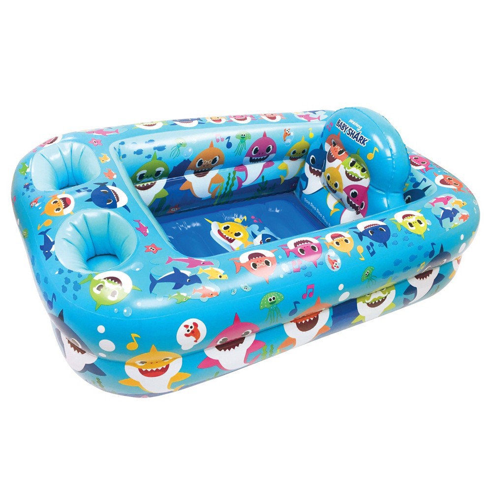 slide 5 of 7, Pinkfong Baby Shark Inflatable Safety Bathtub, 1 ct