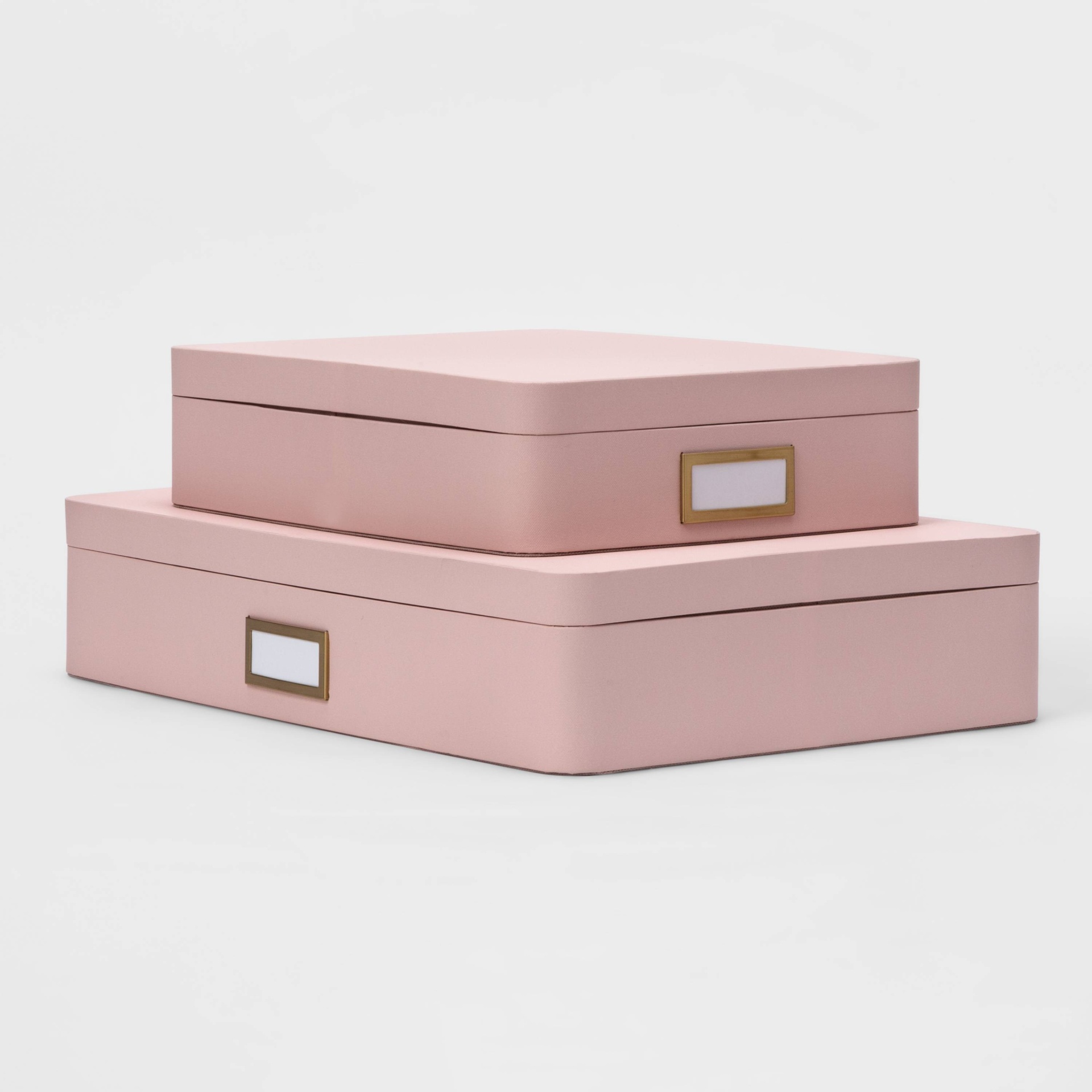 slide 1 of 3, 2pk Paperboard Storage Boxes Blush - Project 62, 2 ct