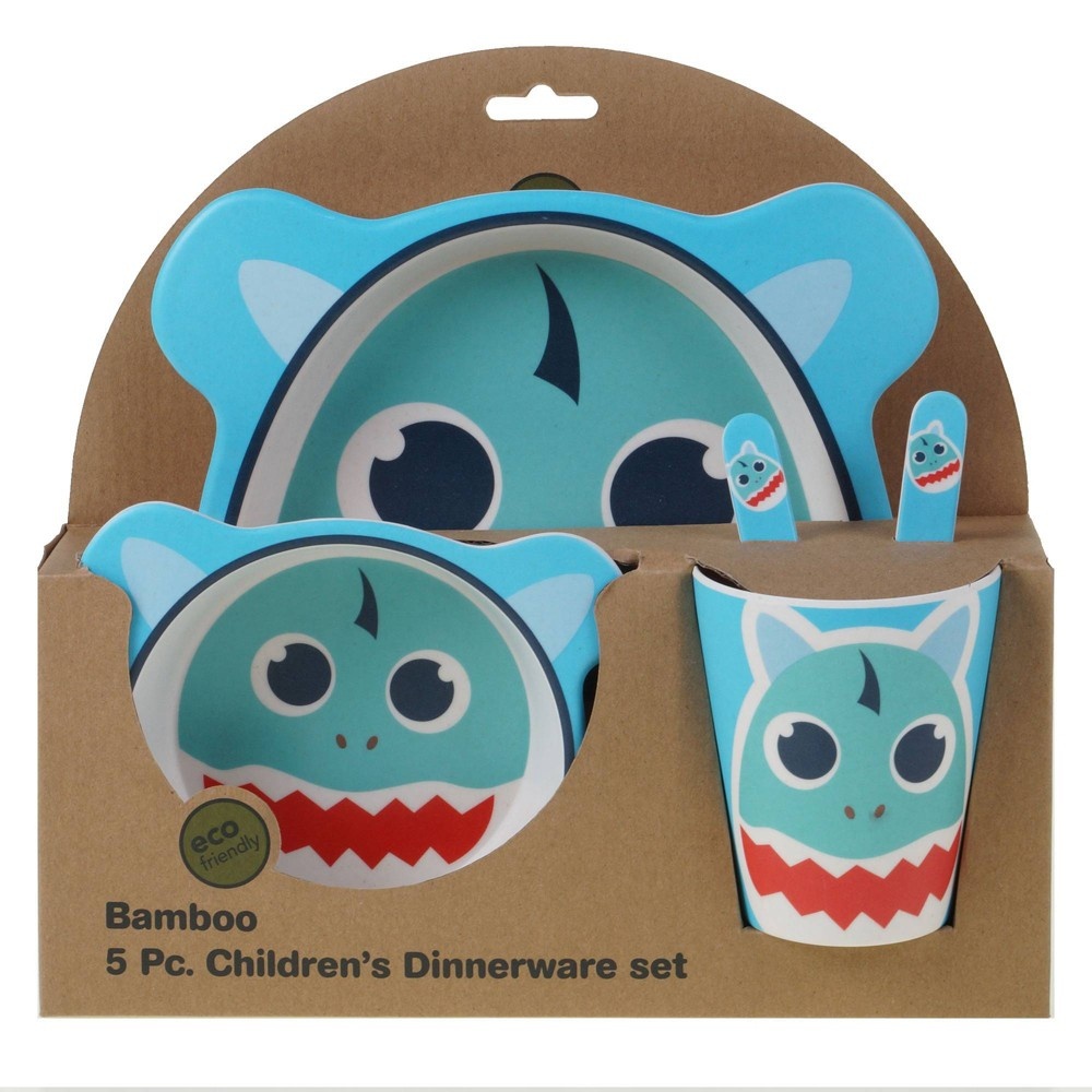 slide 6 of 6, 5pc Bamboo Shark Children's Dinnerware Set - Certified International, 1 ct