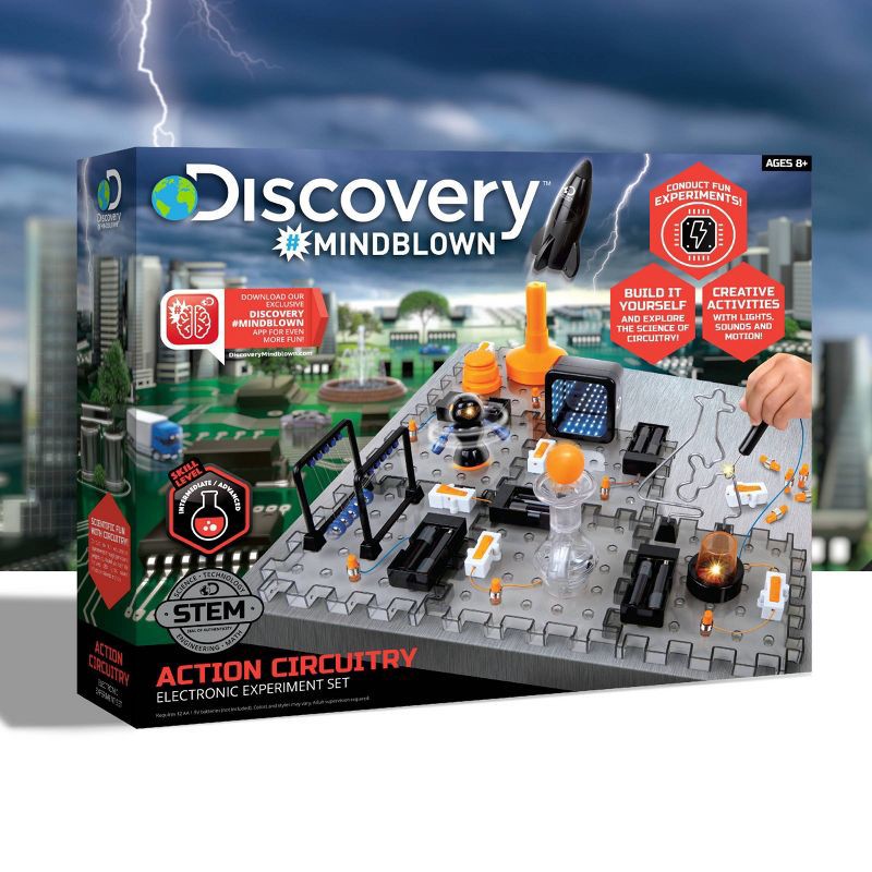 slide 6 of 9, Discovery #Mindblown Action Circuitry Electronic Experiment STEM Science Kit: Discovery Kids Educational Toy, 1 ct