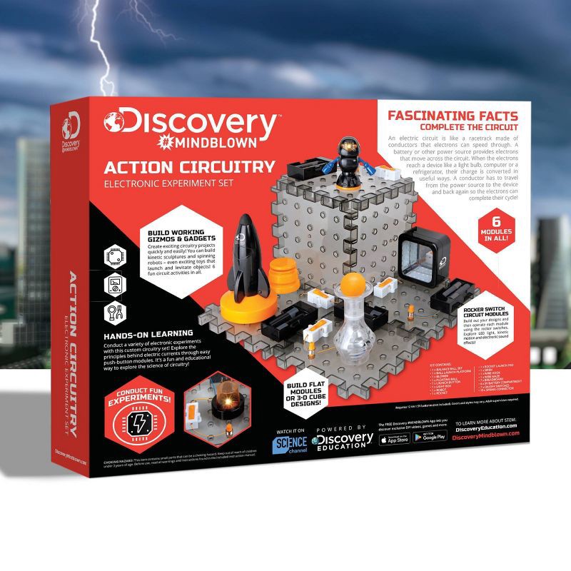 slide 7 of 9, Discovery #Mindblown Action Circuitry Electronic Experiment STEM Science Kit: Discovery Kids Educational Toy, 1 ct
