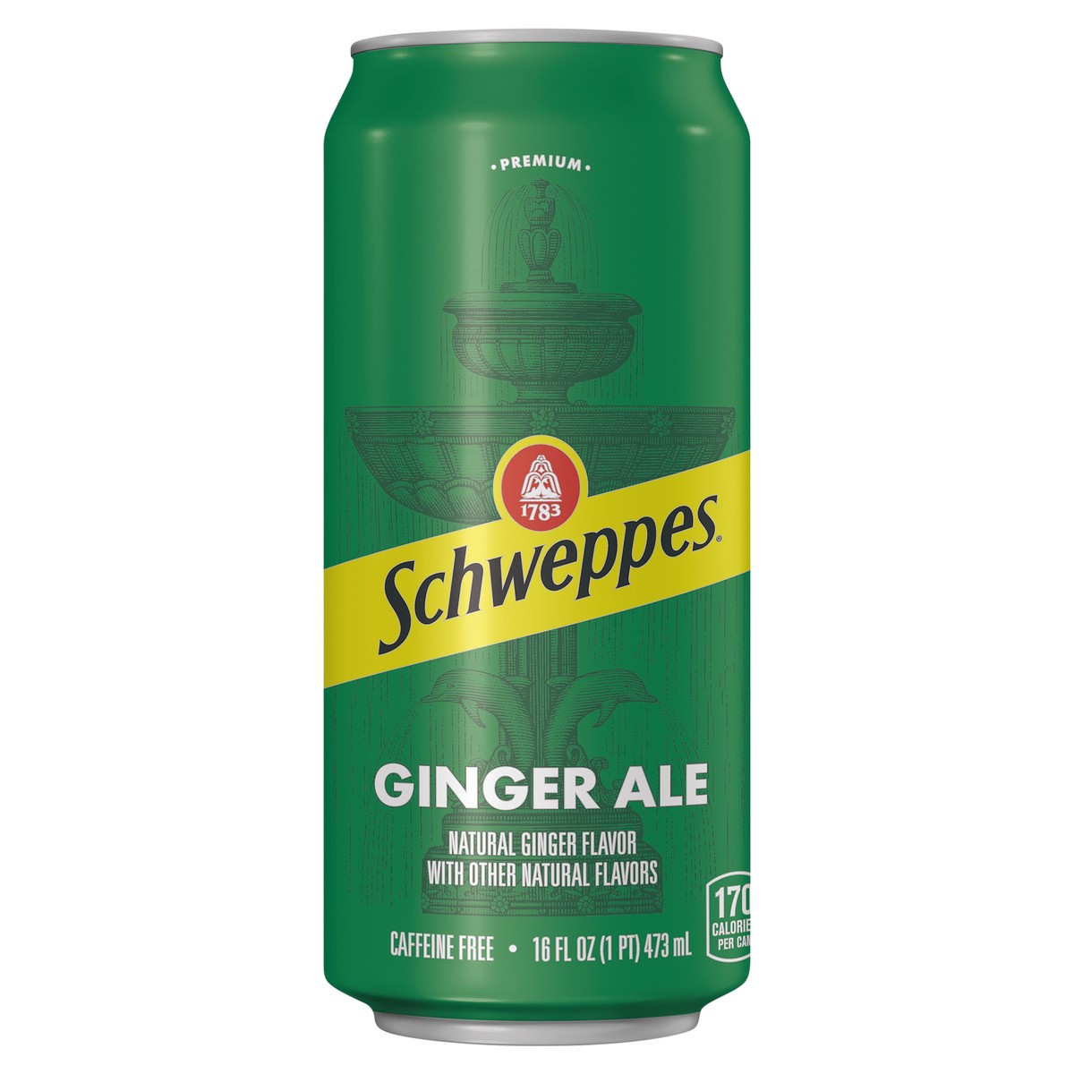 slide 8 of 12, Schweppes Ginger Ale Soda, 16 fl oz can, 16 fl oz