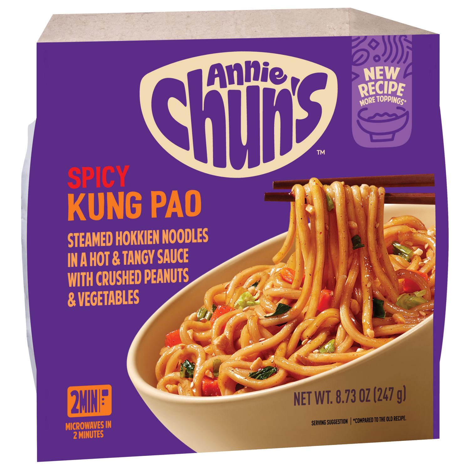 slide 6 of 8, ANNIE CHUNS Annie Chun's Chinese-Style Kung Pao Noodle Bowl, 8.6 oz, 8.6 oz