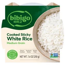 Bibigo Korean-Style Medium-Grain Sticky White Rice