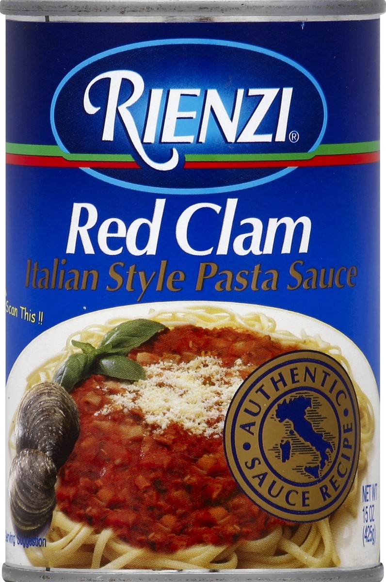 slide 2 of 2, Rienzi Red Clam Italian Style Pasta Sauce, 15 oz