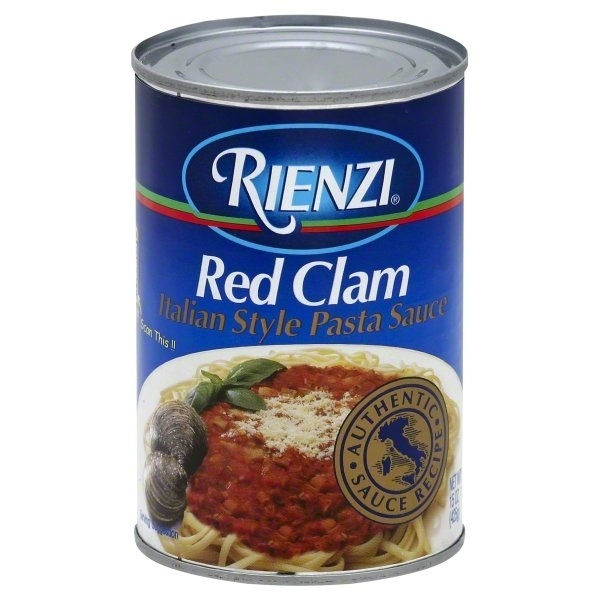 slide 1 of 1, Rienzi Red Clam Italian Style Pasta Sauce, 15 oz