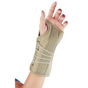 slide 1 of 1, FLA Orthopedics FLA Soft Fit Suede Finish Wrist Brace, Right, Beige Xl, 1 ct