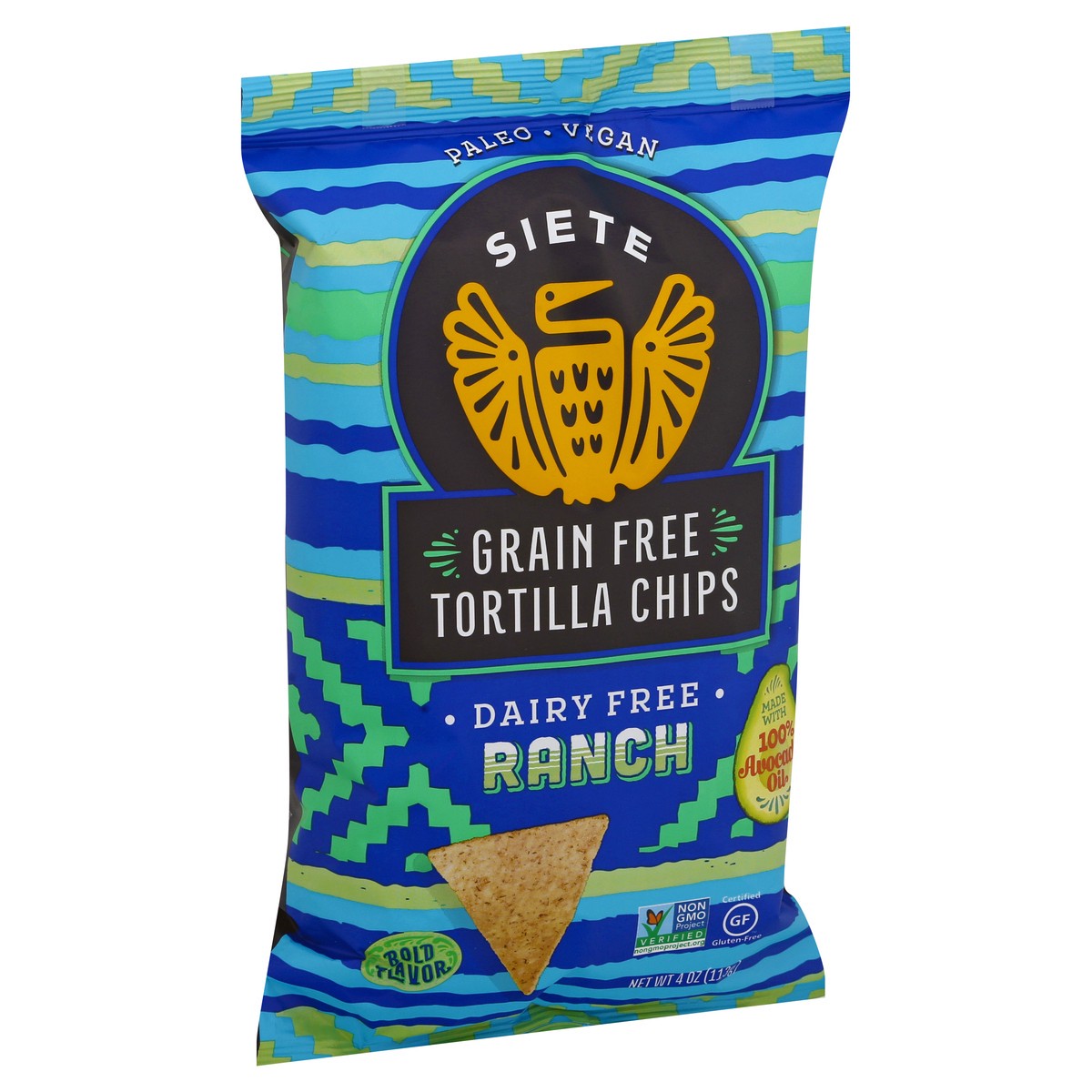 slide 5 of 9, Siete Grain Free Ranch Tortilla Chips 4 oz, 4 oz