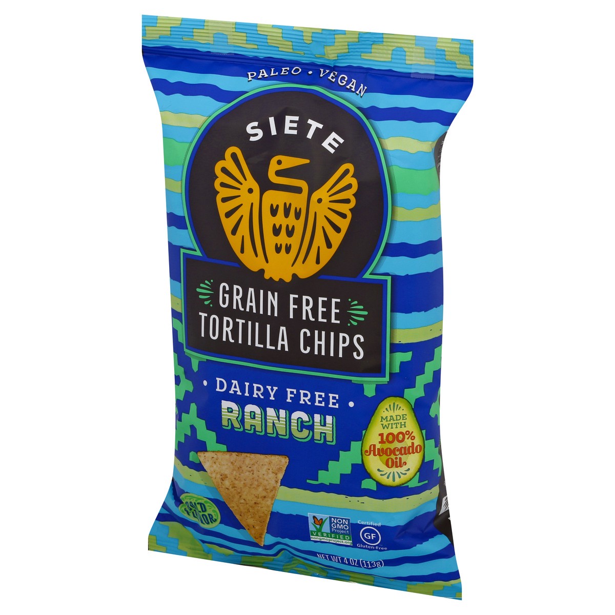 slide 2 of 9, Siete Grain Free Ranch Tortilla Chips 4 oz, 4 oz