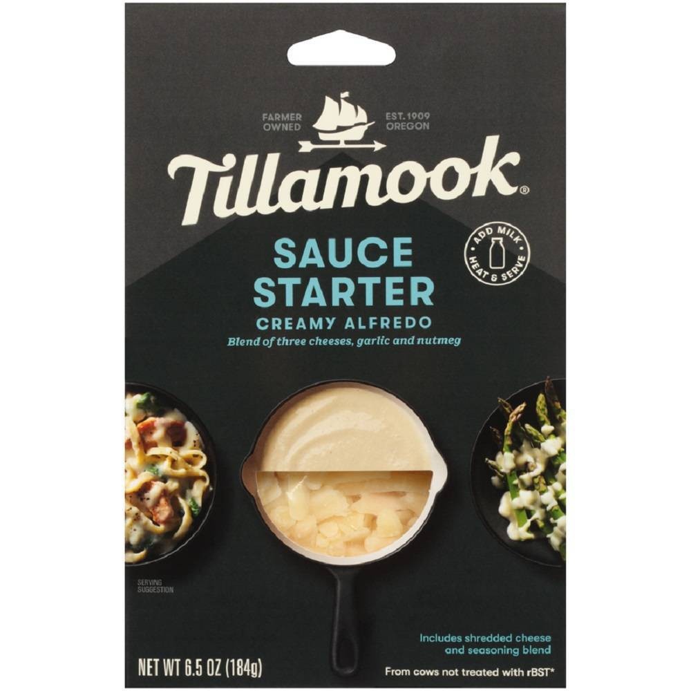 slide 1 of 2, Tillamook Creamy Alfredo Sauce Starter, 6.5 oz